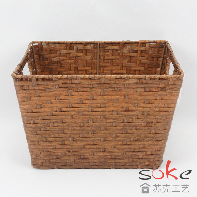 PP Woven Strap Storage Bins with Metal Frame