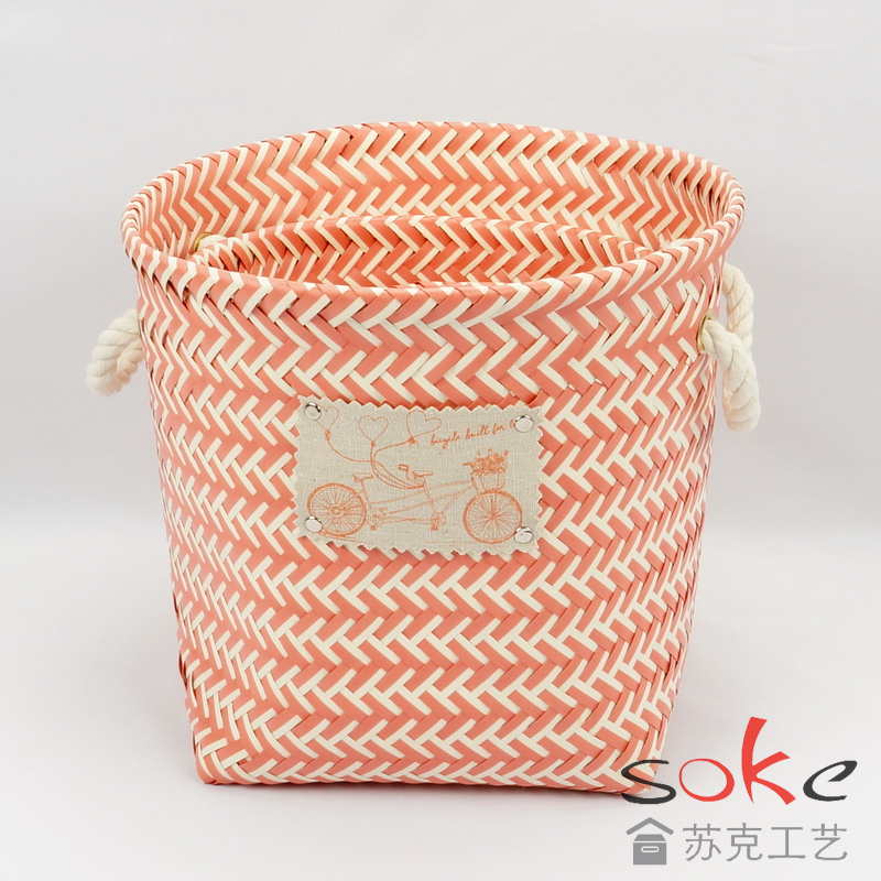 PP Woven Strap Storage basket and the top with iron ring