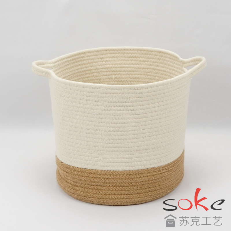 Cotton Rope storage Basket 
